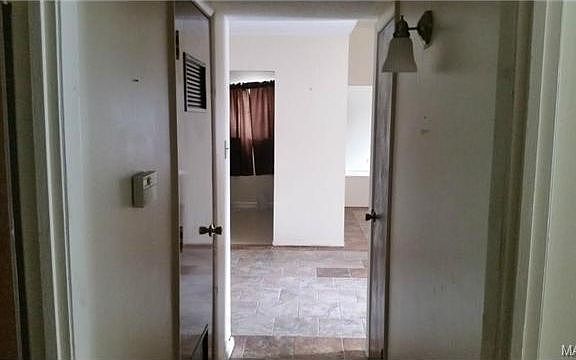Looking down the hallway 