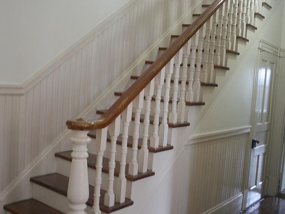 Beautiful stairs from entry up to bedrooms