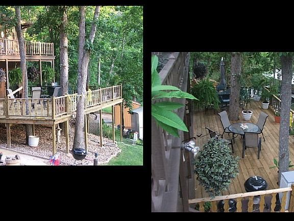 view of upper and lower deck