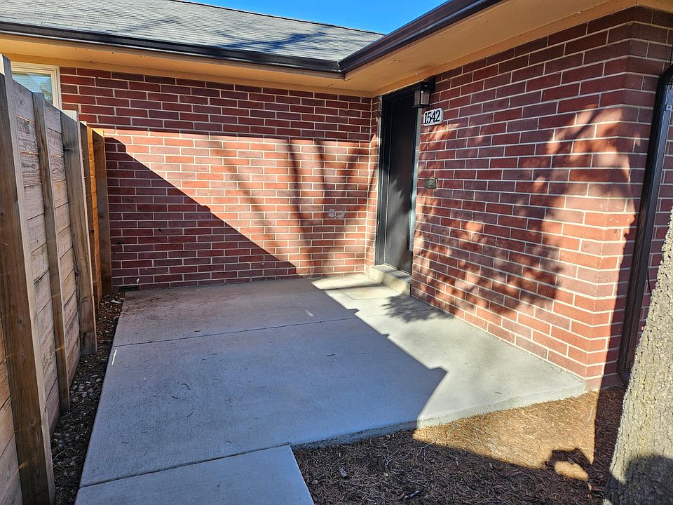 Private patio outside of front door.