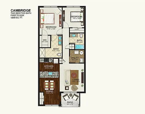Floor plan Cambridge
