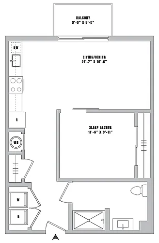 Floor plan Studio-S11