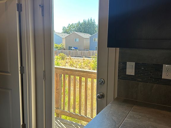 Backing on too green space - great views and small balcony