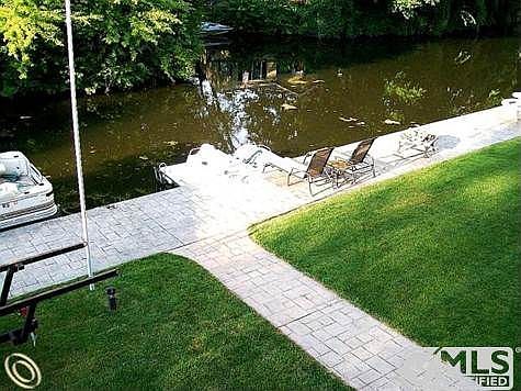 Canal & Stamped Walkway