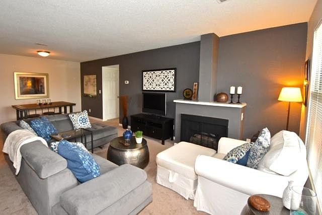 Living Room with Fireplace