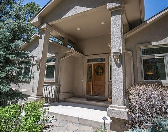 Terraced stone landscaping.