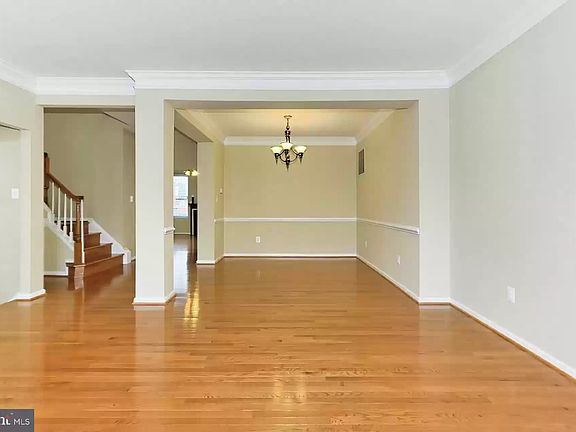View of the dining area from the family room.