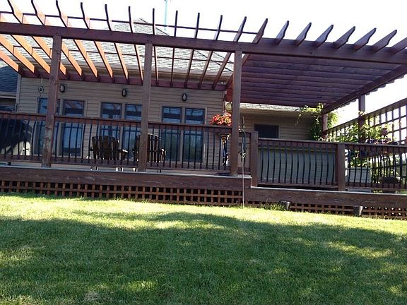 Backside of deck