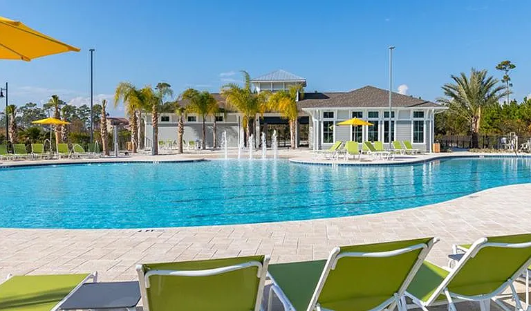 Lost Key Resort-style pool with zero entry only just a short walk from the home.