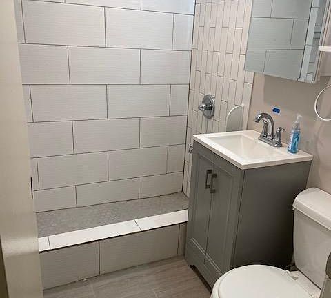 Renovated bathroom.