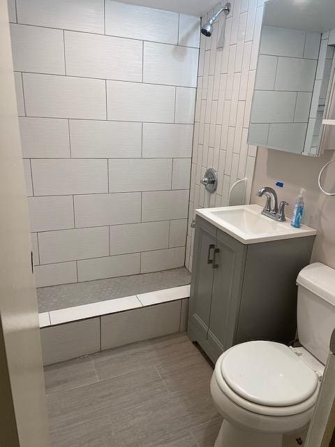 Renovated bathroom.