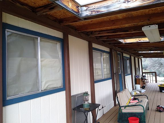 Skylights on covered deck
