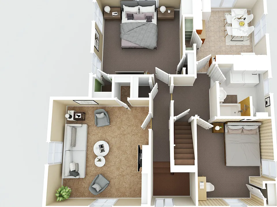 detailed AI floor plan