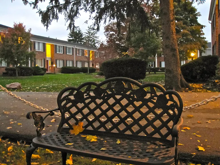 A courtyard.