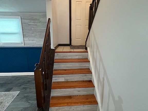 Stairs(down) once inside front door