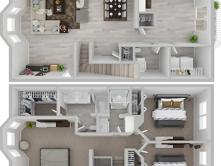 3 Bedroom | 2.5 Bath | 1584 SF 3 Bedroom | 2.5 Bath | 1584 SF