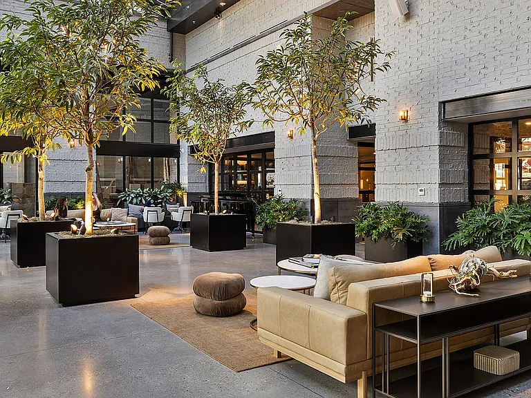 Glass Atrium Lounge Seating