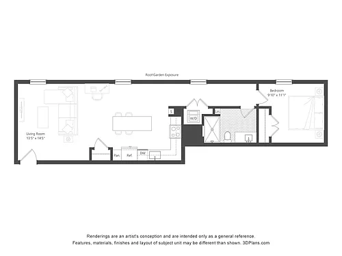 Floor plan 1E