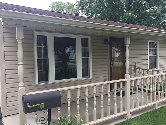 Fiberglass front door.