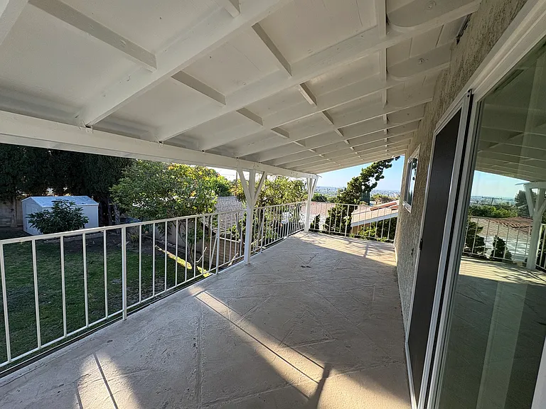 large balcony