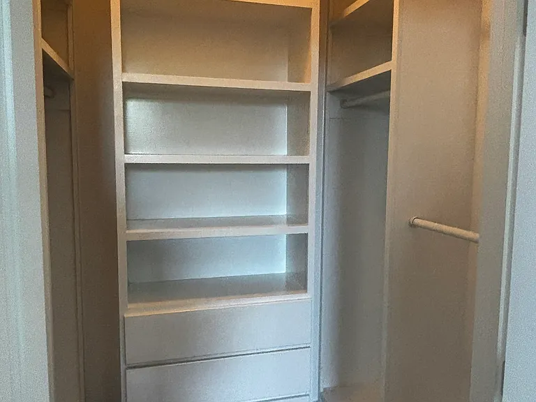 One of two master closets