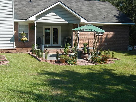 Back yard and patio ares