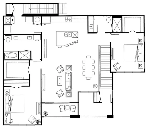 Floor plan LTH2 (twnhome)