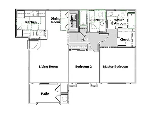 Floor plan 2 Bedroom