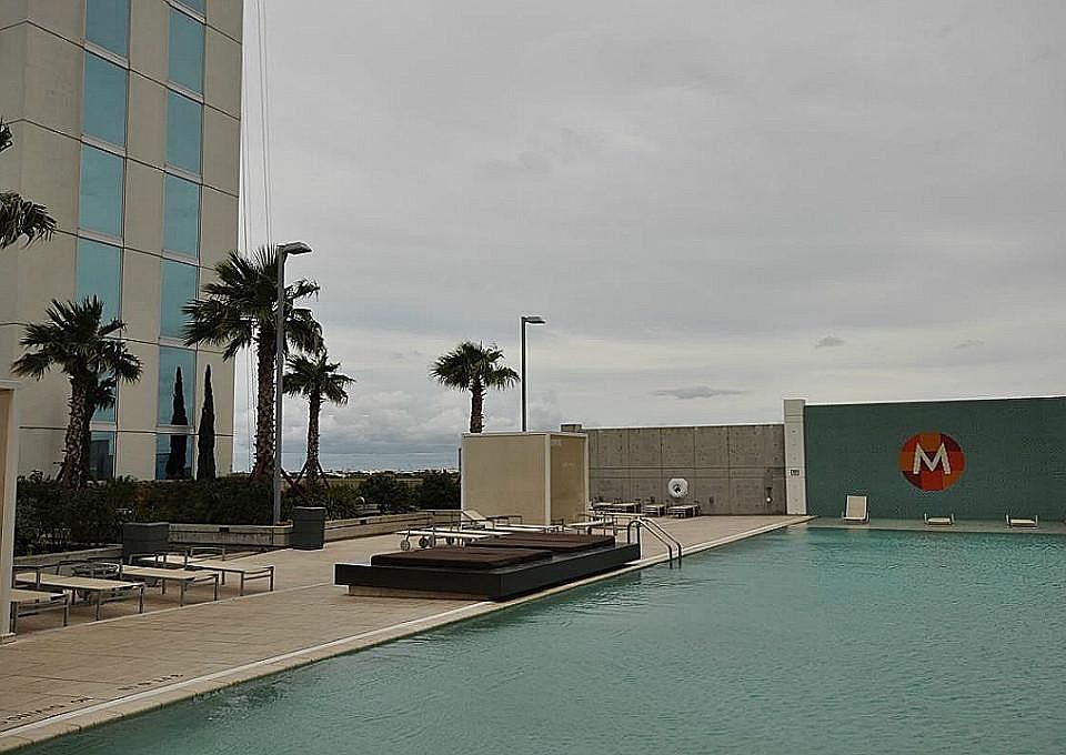 Mosaic one acre pool deck