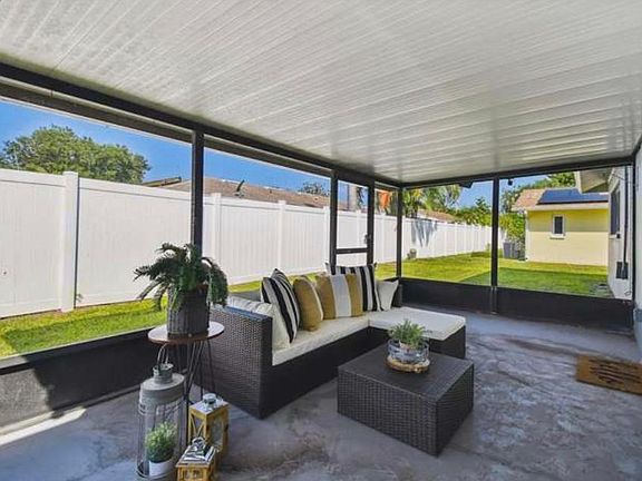 screened in back porch