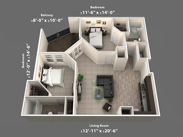 Flat 204 Dimensions Flat 204 Dimensions