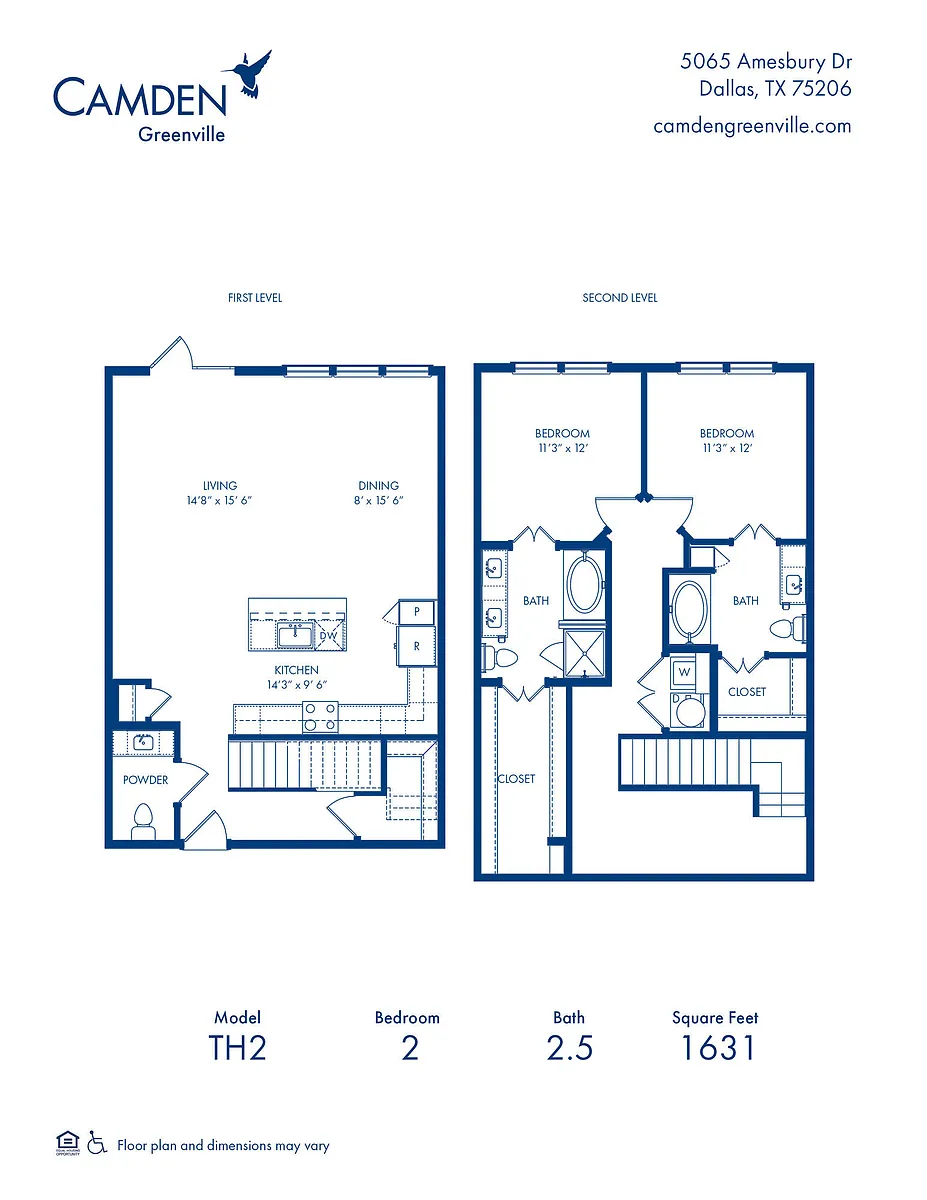 Floor plan TH2 Flats