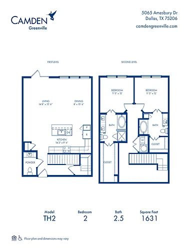 Floor plan TH2 Flats