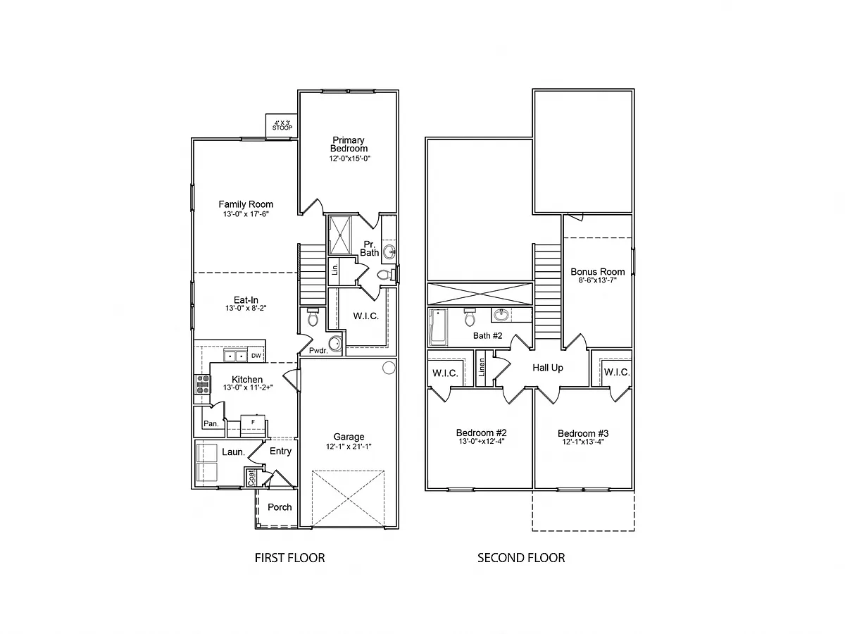 Floor plan Evans