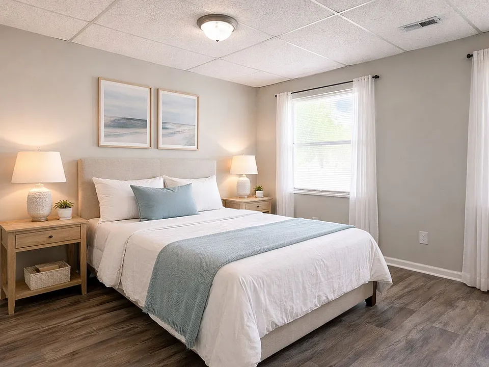 Oversized Windows Brighten our Bedrooms