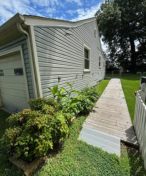 Handicap accessible ramp.