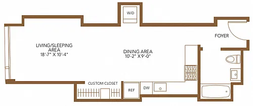 Floor plan Studio