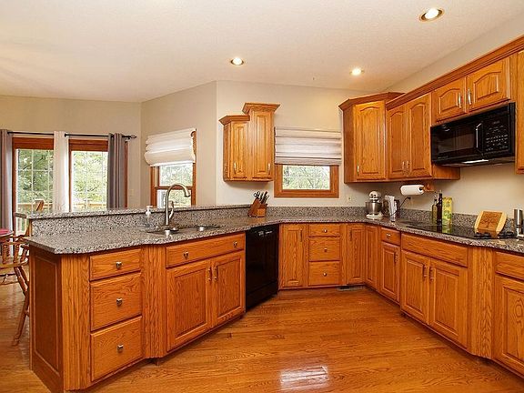 Custom kitchen cabinets with newer gorgeous granite counter tops