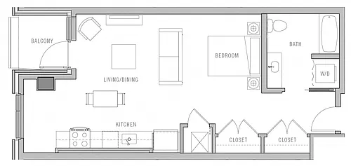 Floor plan Studio-G2
