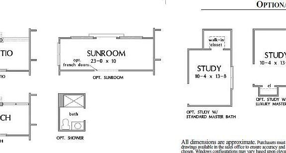Floor Plan Options