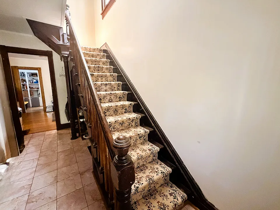 front stairs and hall