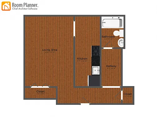 Floor plan Large Studio
