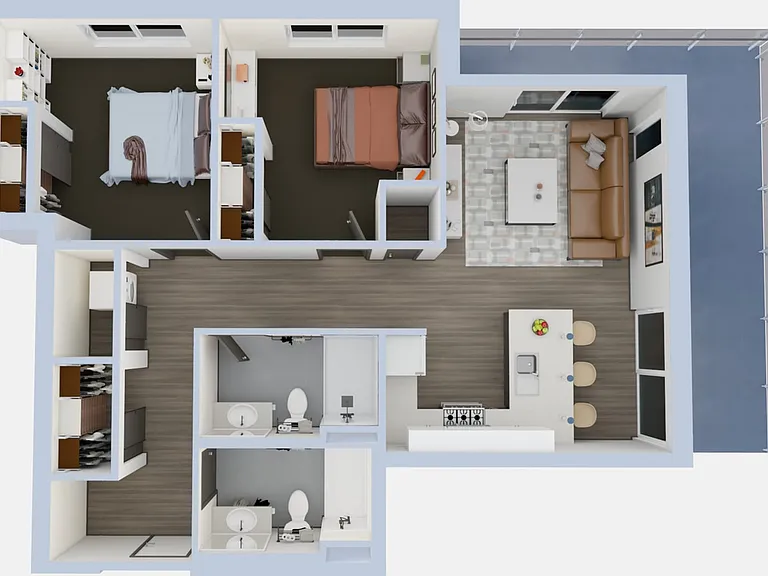 B2a- 3D floorplan B2a- 3D floorplan