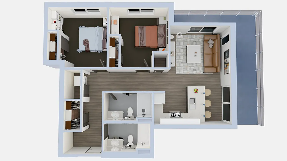 Floor plan B2a