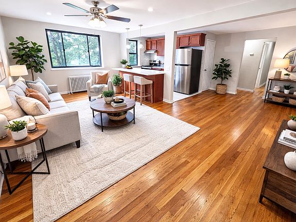 Hardwood Living Room - Staged Example