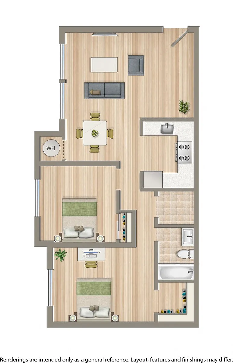 Floor plan 2 Bedroom
