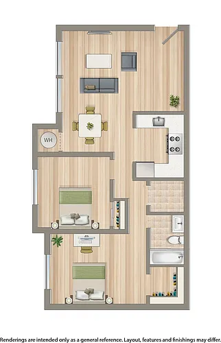 Floor plan 2 Bedroom