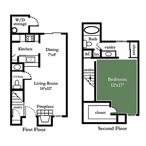 Floor plan 1 Bedroom