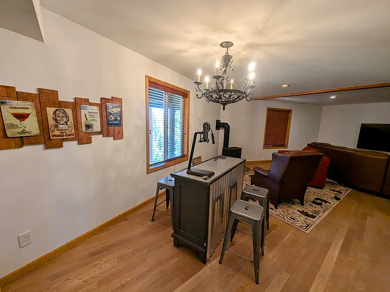 Basement bar area