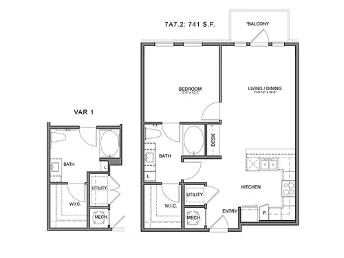 Floor plan Stag's Leap 7A7.2